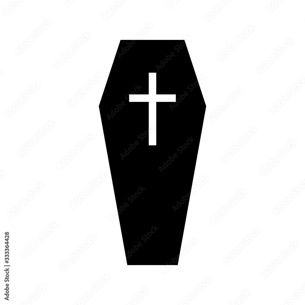 Coffin icon vector Coffin icon vector