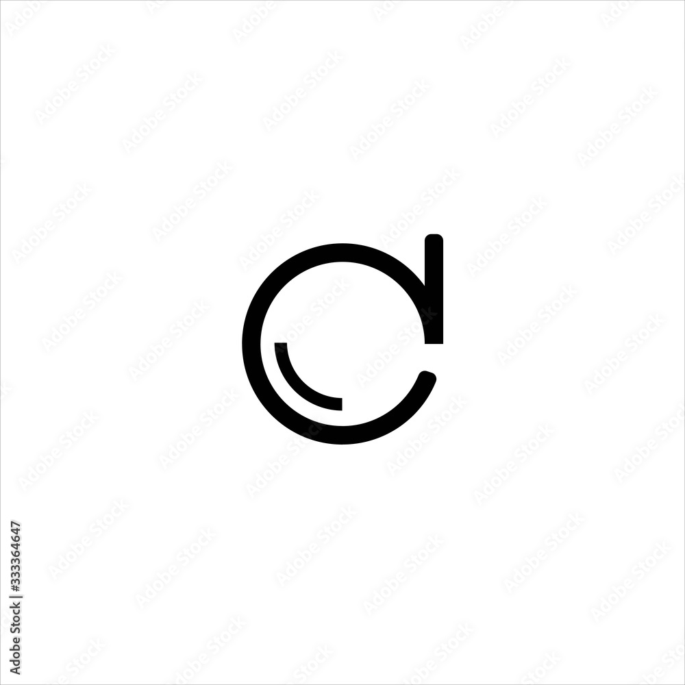 initials letter d circular logo design initials letter d circular logo design