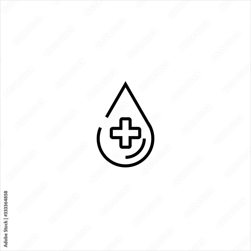 Water and plus logo design vector image , water plus logo vector image Water and plus logo design vector image , water plus logo vector image