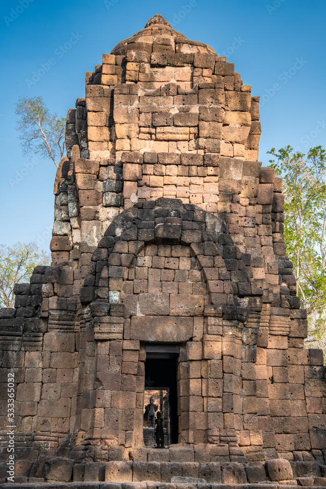 Stone tower of the Khmer fortress