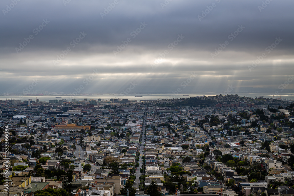 Storm Clouds over San Francisco from Tank Hill