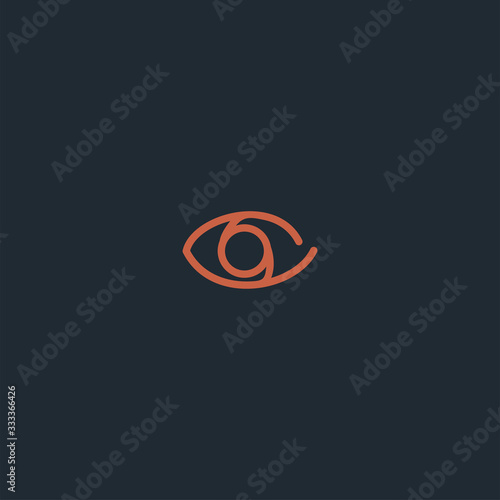 Eye Abstract logo template design in Vector illustration 
