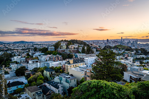 Фотография Dawn from Tank Hill in San Francisco
