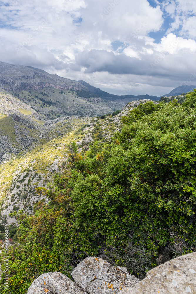 Sierra de Tramuntana mountains on Mallorca