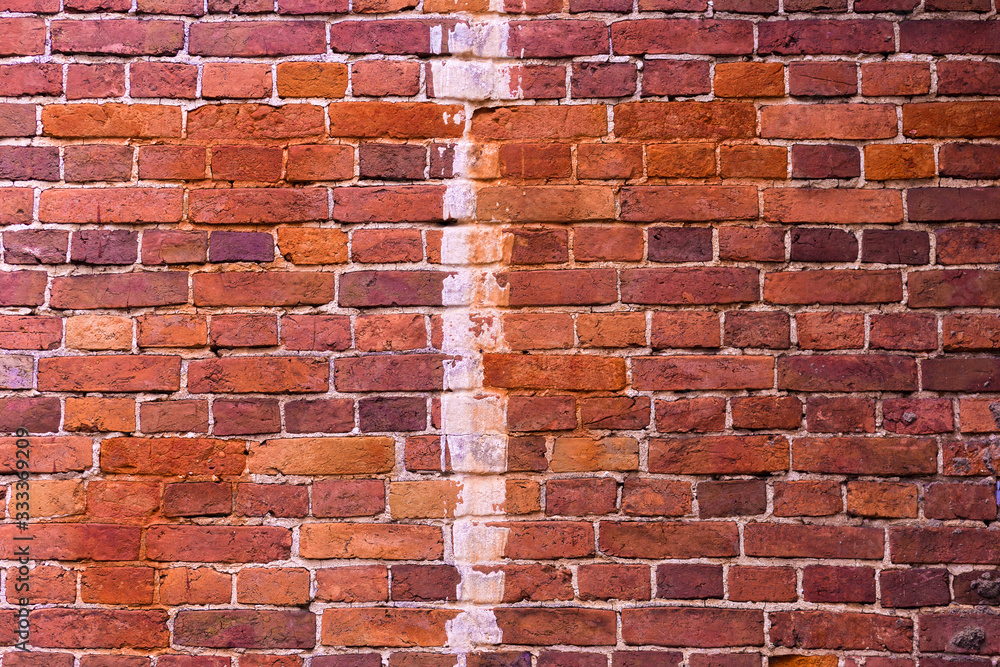 Stockfoto med beskrivningen Old grunge brick wall background