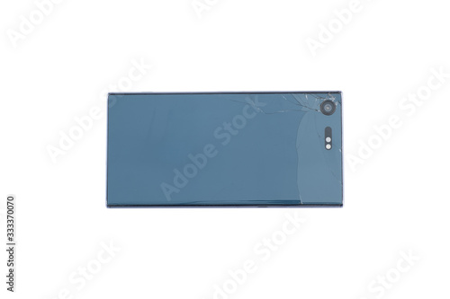 Wallpaper Mural Broken phone in isolated with clipping path Torontodigital.ca