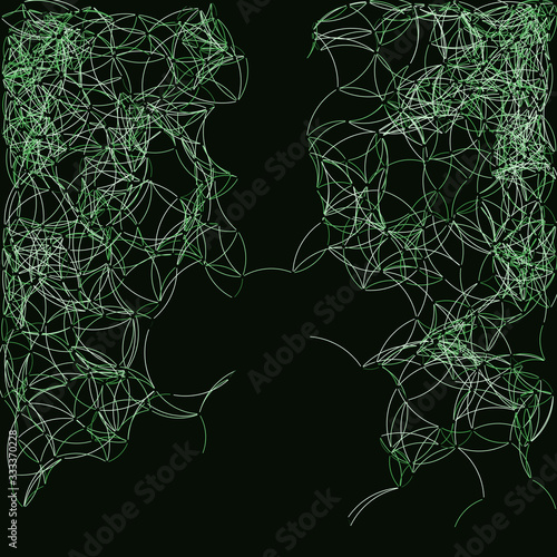 Procedural Art Network Mesh background illustration