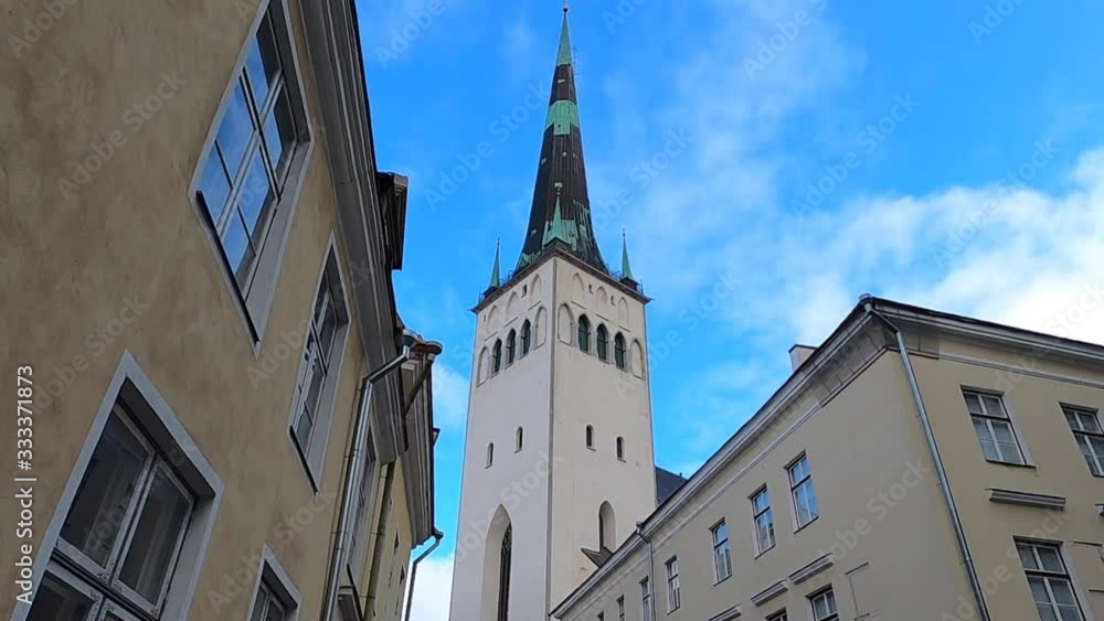 Tallinn, Estonia: Church spire in the old town Tallinn, Estonia: Church spire in the old town