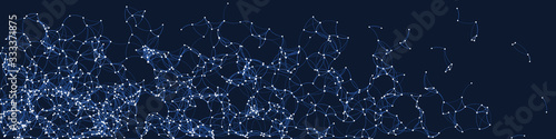 Procedural Art Network Mesh background illustration
