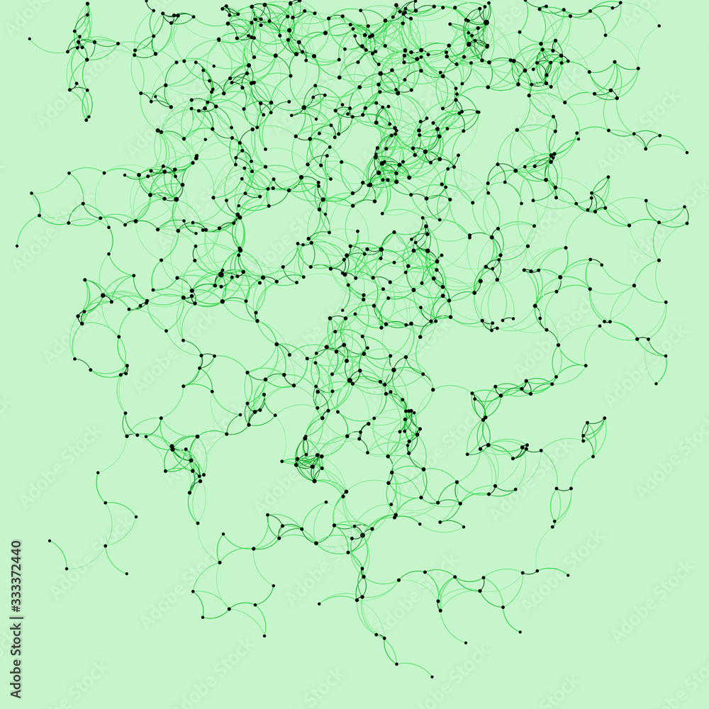 Obraz premium Procedural Art Network Mesh background illustration