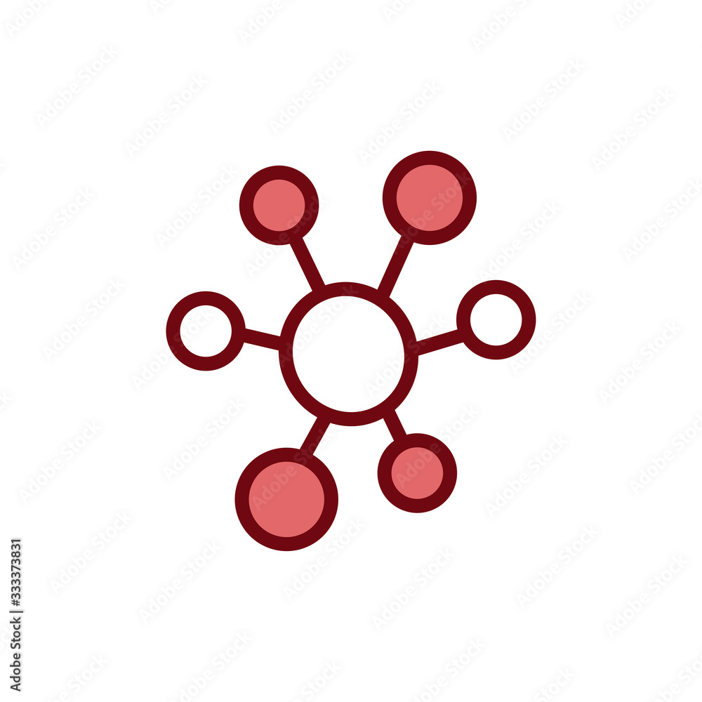 molecule icon vector design template molecule icon vector design template