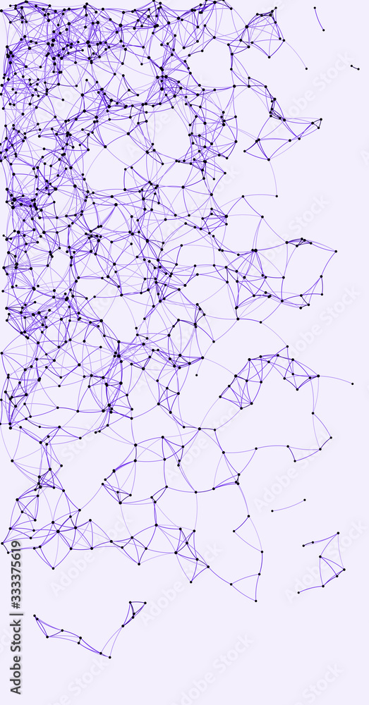 Fototapeta premium Procedural Art Network Mesh background illustration