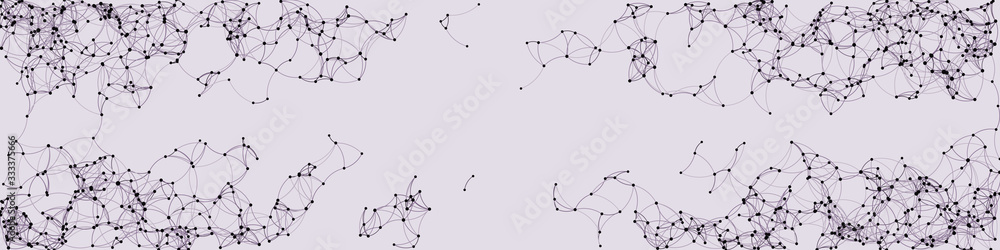 Obraz premium Procedural Art Network Mesh background illustration