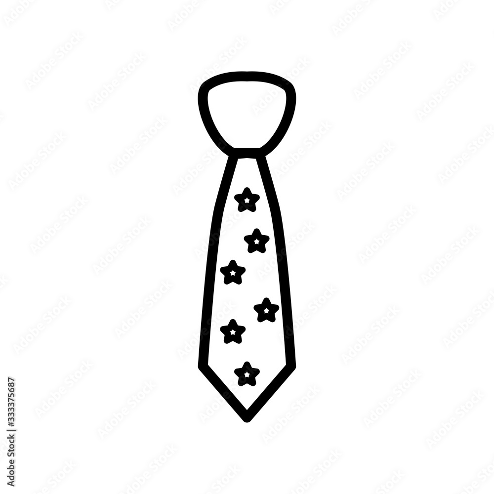 Obraz premium tie icon vector design template