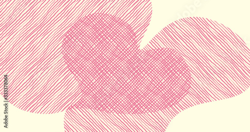 Seamless stripe pattern texture drawn with pencil (LOVE)