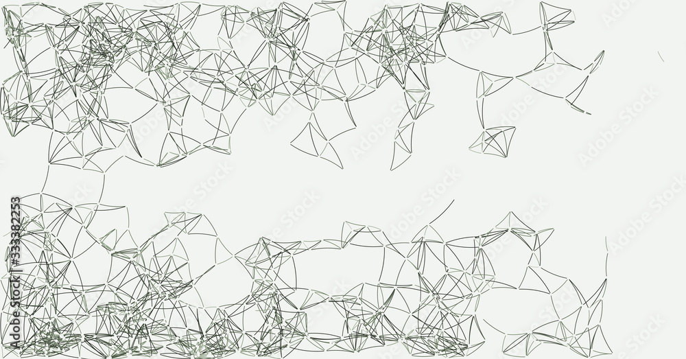Fototapeta premium Procedural Art Network Mesh background illustration