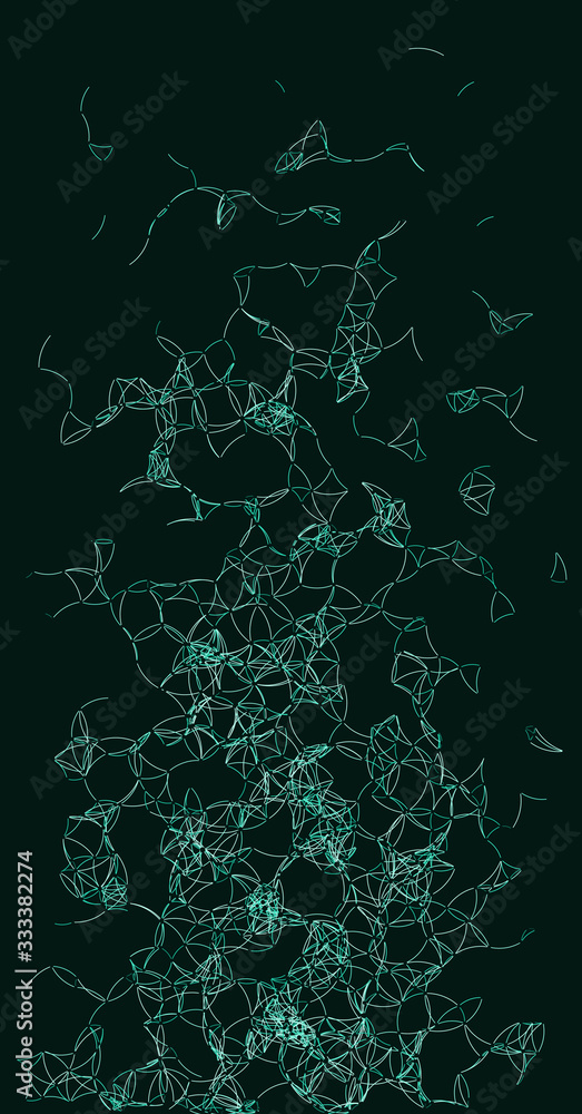 Naklejka premium Procedural Art Network Mesh background illustration
