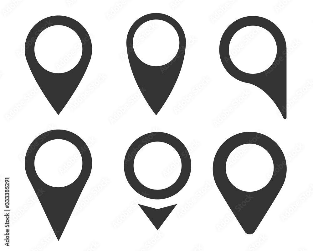 地図 ピン アイコン ベクター セット 地図 ピン アイコン ベクター セット
