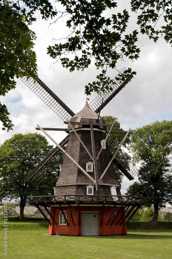 A mill in a Park in Copenhagen