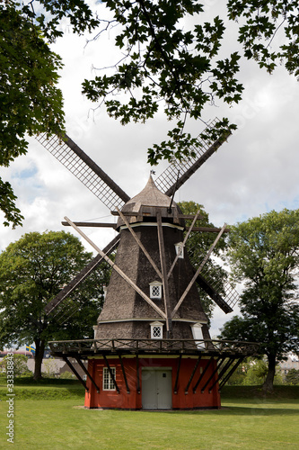A mill in a Park in Copenhagen © elenae333