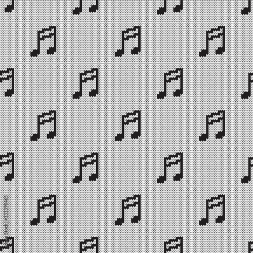 Knitted seamless decorative pattern notes