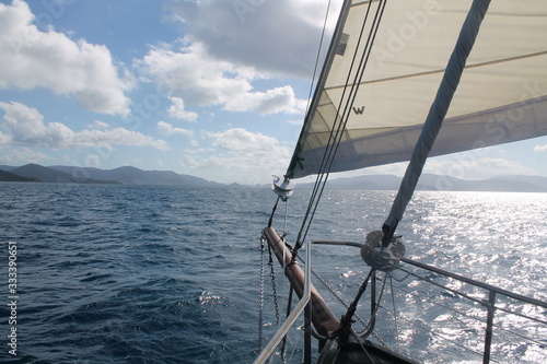 Sailing away on the ocean