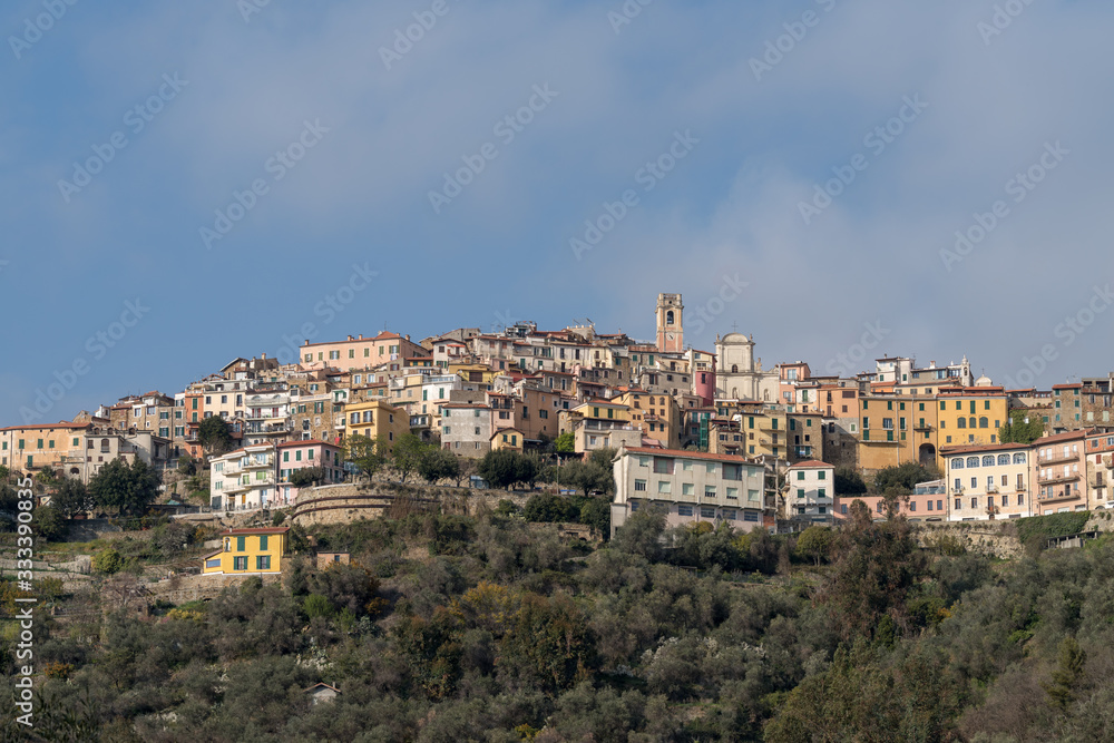 Perinaldo ancient village, Liguria region, Italy