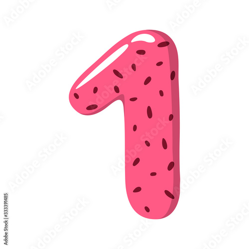 Wallpaper Mural Watermelon Alphabet Sign on the white background - vector illustratiion Torontodigital.ca