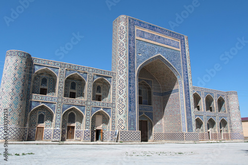 Abdullah Khan Mosque and Madrasa (16th century), part of Qosh madrasah complex. Bukhara, Uzbekistan, Central Asia.