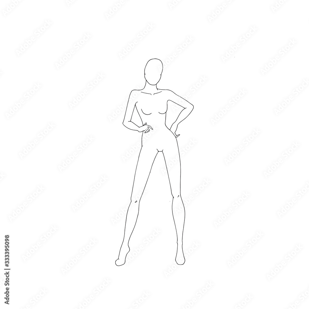 Beautiful Slim Women Fashion Models Posing Stock Vector Royalty Free  1882874854  Shutterstock