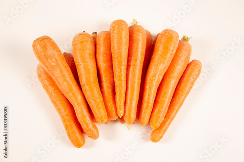 carrot on the white background