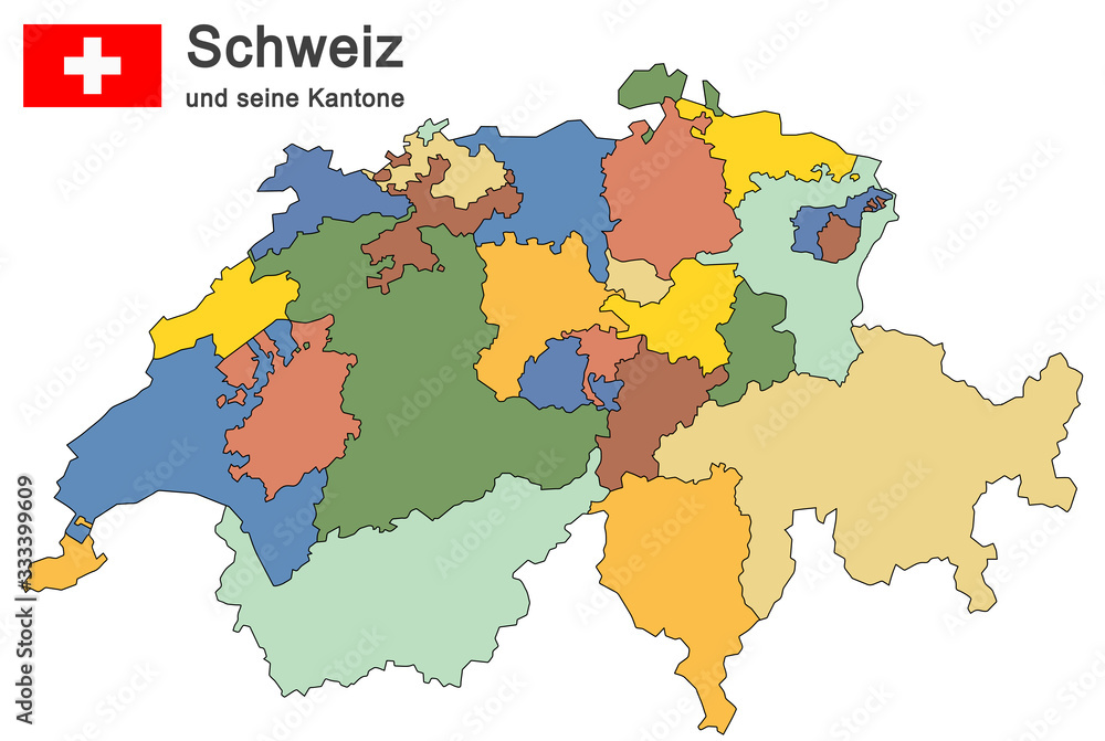 country Switzerland colored