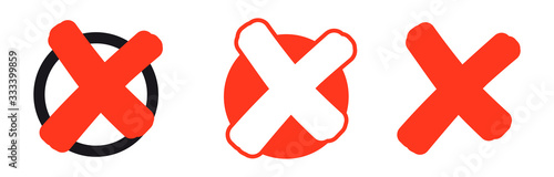 collection red crosses