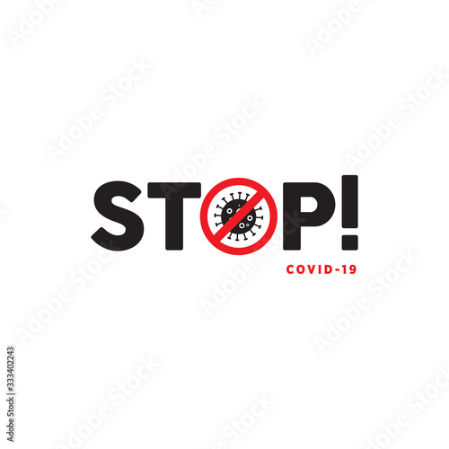 Stop Novel Coronavirus outbreak covid-19. vector illustration