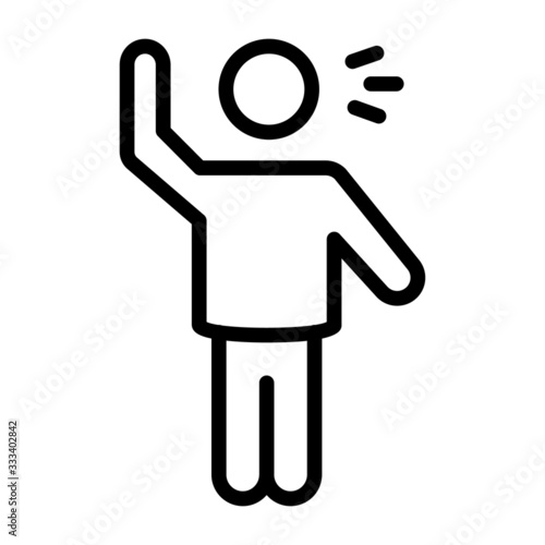 Soccer cautionable offense concept, Fouls and misconduct sign on white background, football booking vector icon design