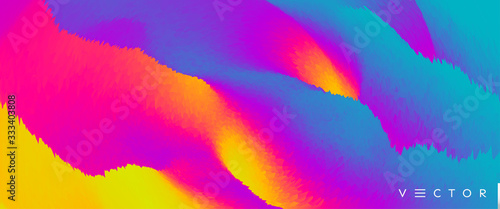 Abstract background with dynamic effect. Optical illusion of distortion of space. Modern pattern. 3d vector illustration for design.