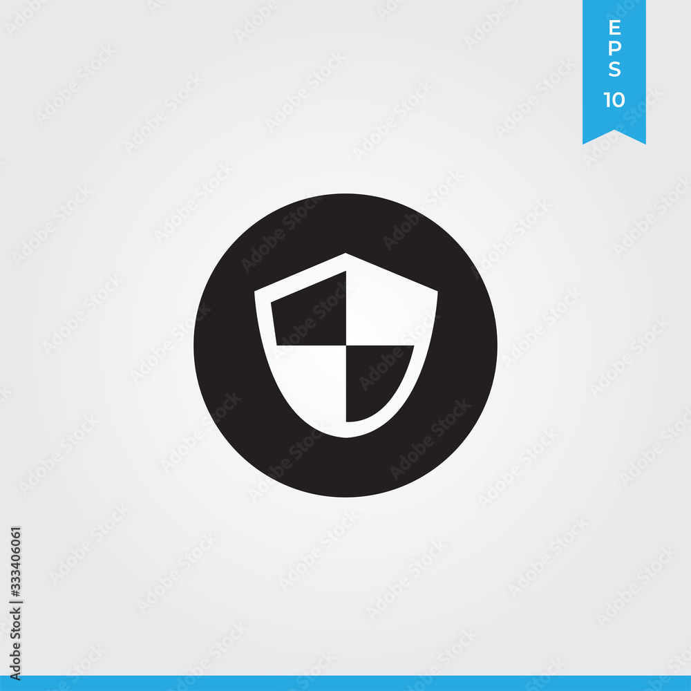 Shield vector icon, simple sign for web site and mobile app. Shield vector icon, simple sign for web site and mobile app.