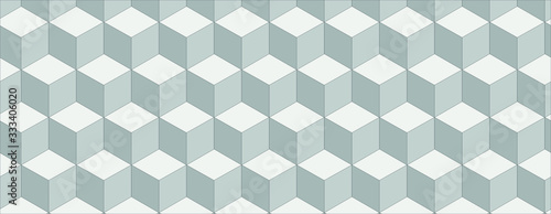 Hexagon grid vector background. Trendy colors hexagon cells pattern for banner or cover. Honeycomb cube shapes mosaic