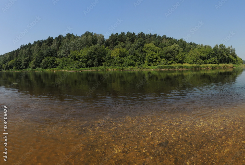river in summer