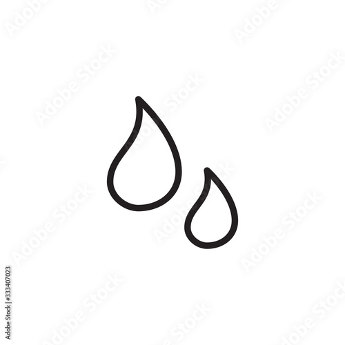 Linear Drops Icon. Water oi...