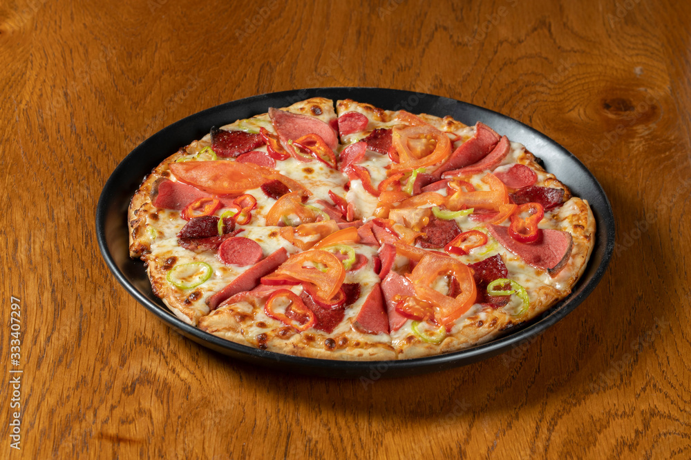 pizza style turksh stock photo pizza style turksh stock photo