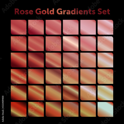 Rose Gold Gradient Set