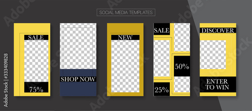 Modern Stories Vector Background.