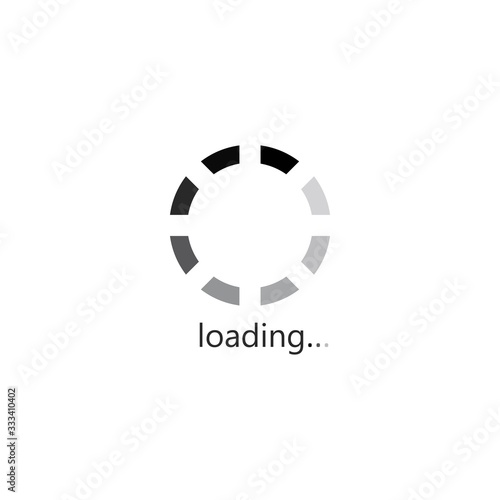 loading or buffering icon logo template