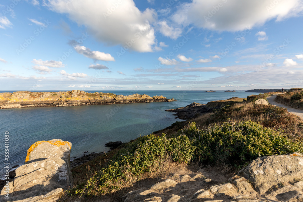 Pointe du Grouin in Cancale. Emerald Coast, Brittany, France ,