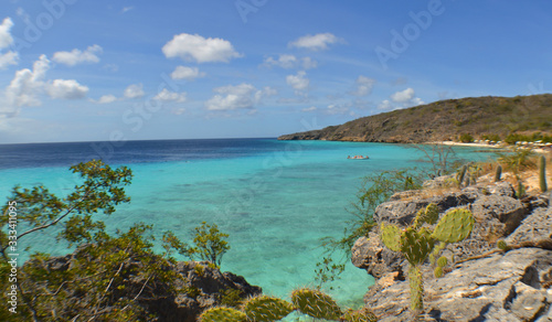 beach curacao island caribbean sea 