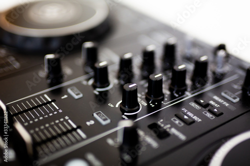 dj controller on a white background 