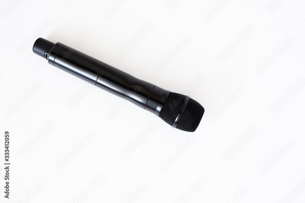 microphone on a white background microphone on a white background