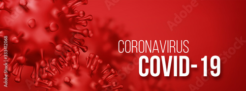 Coronavirus 2019-nCov novel coronavirus concept background. Realistic Vector illustration