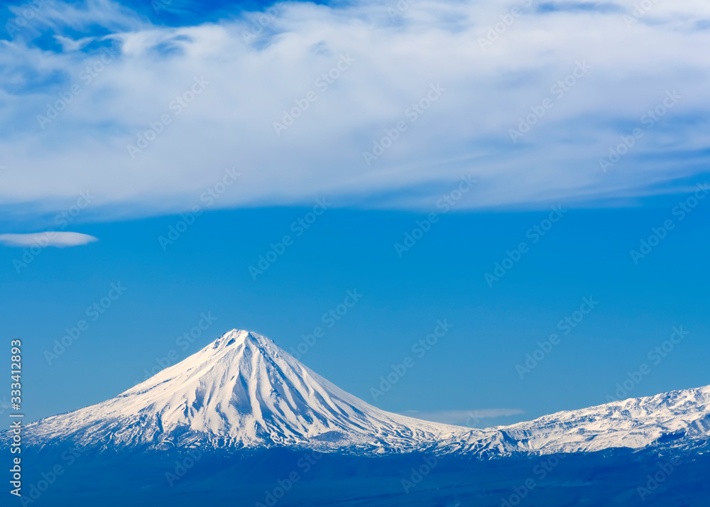 Mount Ararat, highest mountain in the Armenian Highlands and Turkey Mount Ararat, highest mountain in the Armenian Highlands and Turkey
